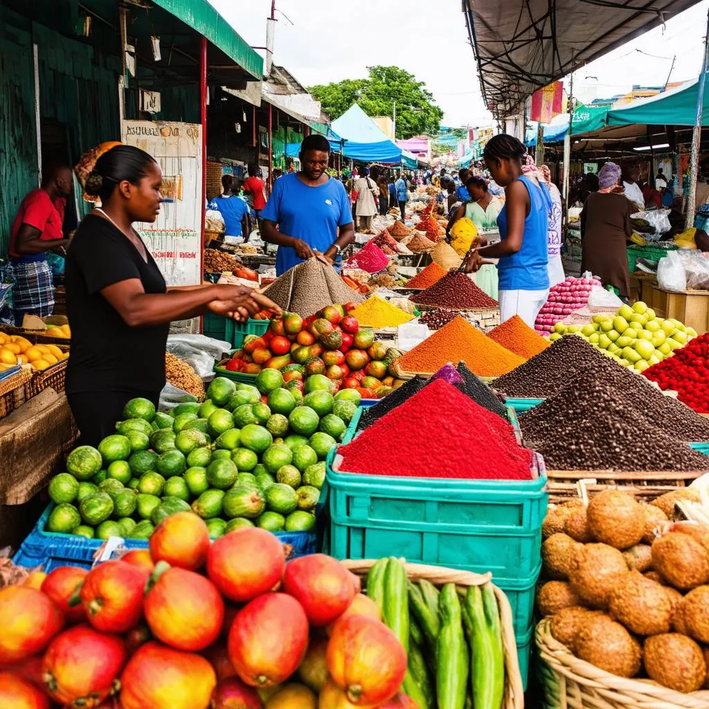  Vibrant Local Market in Guyana